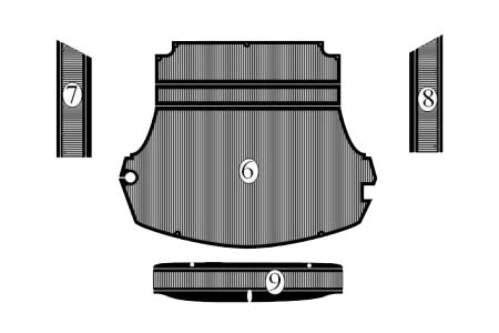 Alfa Romeo Spider (1966-1970) Trunk Rubber Mats