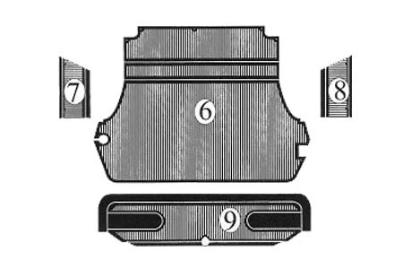 Alfa Romeo Spider (1970-1978) Trunk Rubber Mats