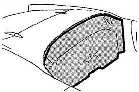 Alfa Romeo Giulietta Spider Early Rear Curtain