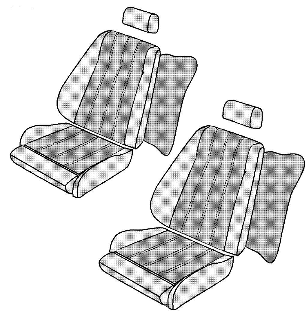 BMW E28 Front Seats