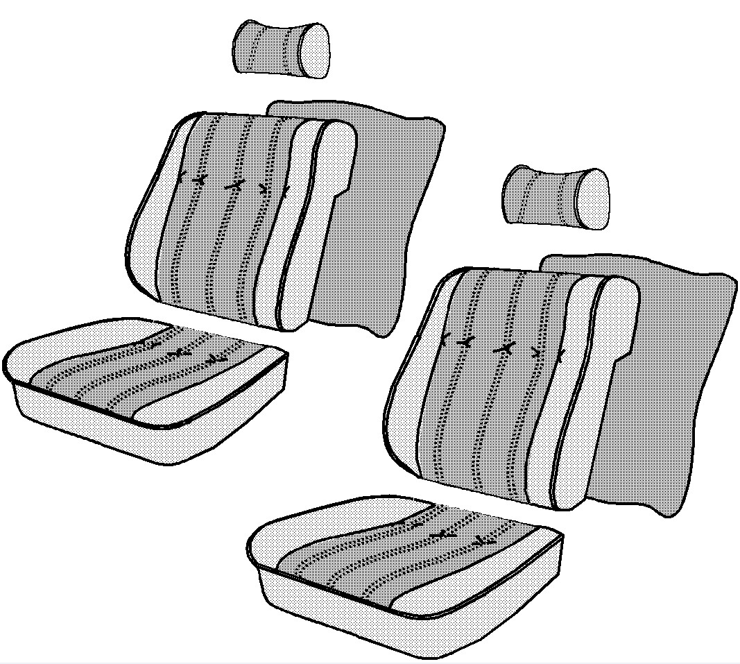 BMW E28 Front Seats