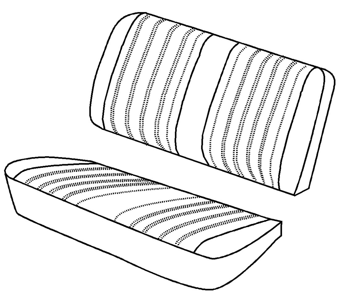 BMW E30 Sedan Rear Seats