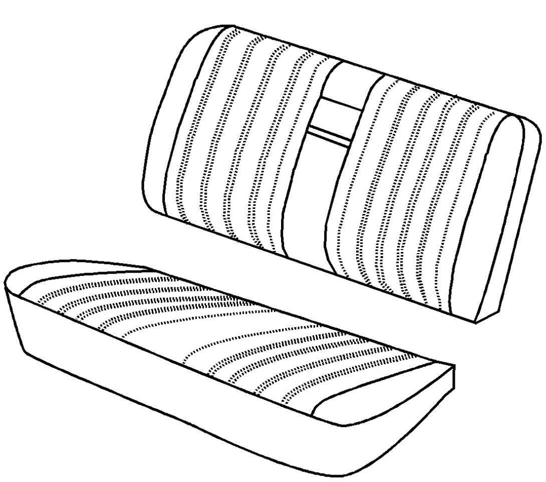 BMW E30 Sedan Rear Seats