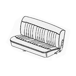 Mercedes 220S/SE Bench Front Seat