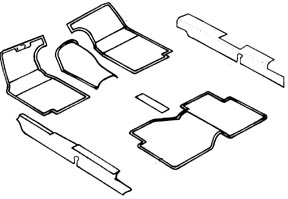 Mercedes W180/W128 Carpet Set