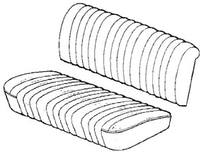 Mercedes W180/W128 Front Bench Seat