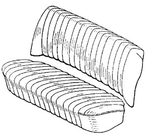 Mercedes W180/W128 Rear Seat