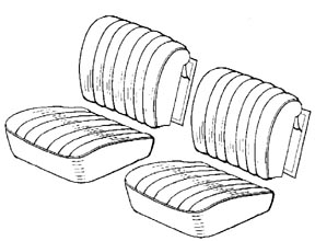 Mercedes W180/W128 Front Bucket Seats