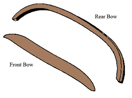 Mercedes W198 300SL Top Bows