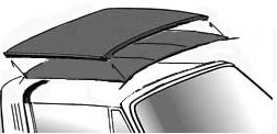 Targa foam back headliner available in black only