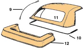 XJS Convertible Top Parts