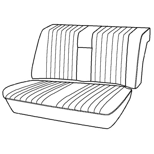 Mercedes W123 Sedan Rear Seat