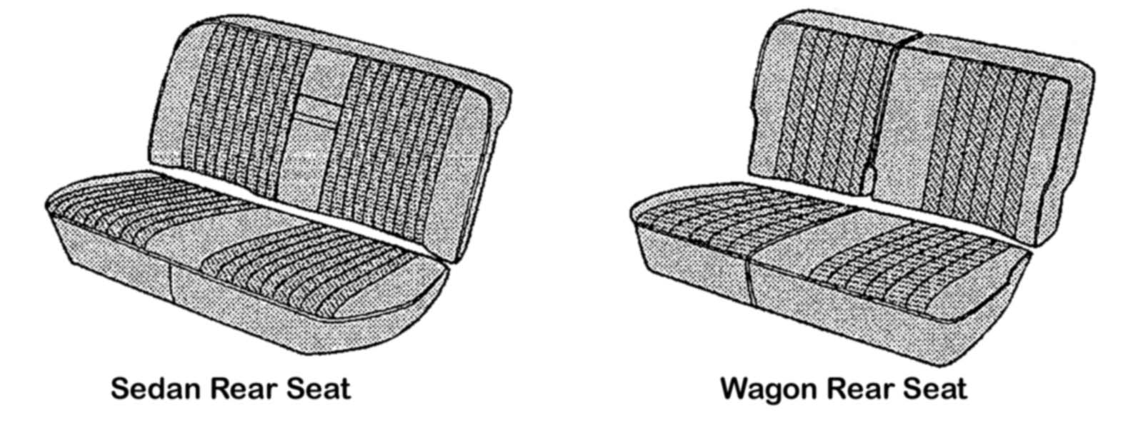 Mercedes W124 Sedan/Wagon Rear Seat
