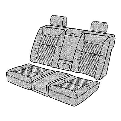 Mercedes W140 Coupe Rear Seat