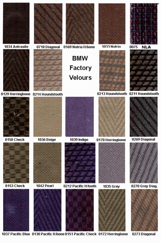 Bmw seat fabric