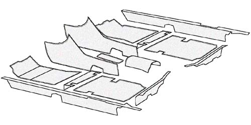thumbnail image 2 of Original Mercedes W116 S-Class Rubber Pad – Grille To Hood Cushion Seal 2 of 6
