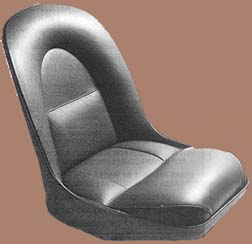 Jaguar E-Type Series 1: Bucket Seat Cushion Molded Foam Padding